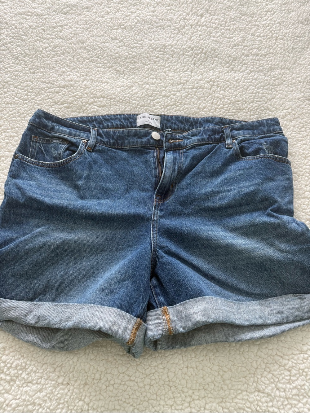 Lane Bryant Mid-Rise Boyfriend Denim Shorts